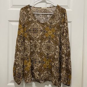 3/$10 ❤️❤️❤️ Cotton Bleu Mustard Top BRAND NEW